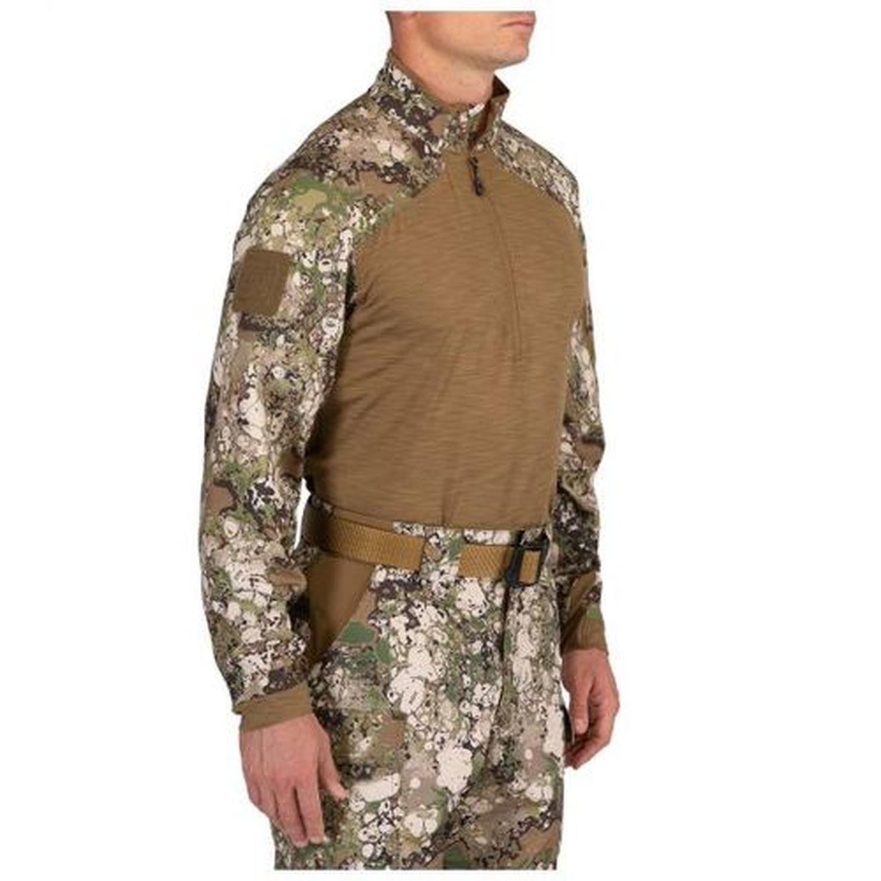 half zip camo pullover